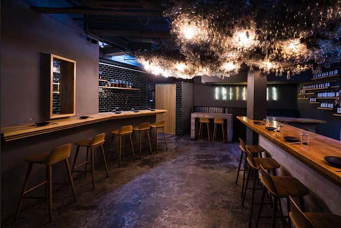 Operation Dagger, a bar in Singapore has a great bar design