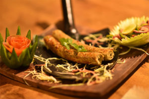 Seekh Kebab served uniquely at Zooby's Kitchen.