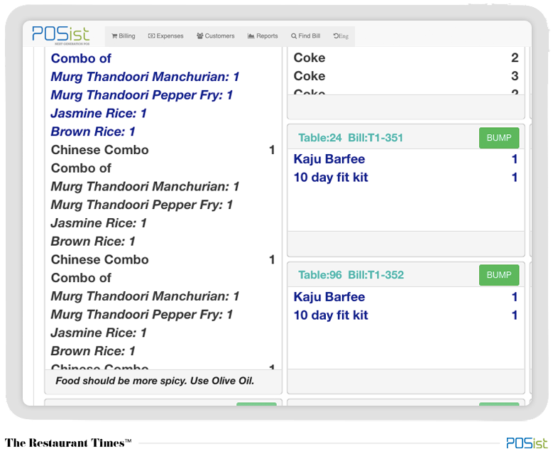 Kitchen Display Management- features of Ideal POS