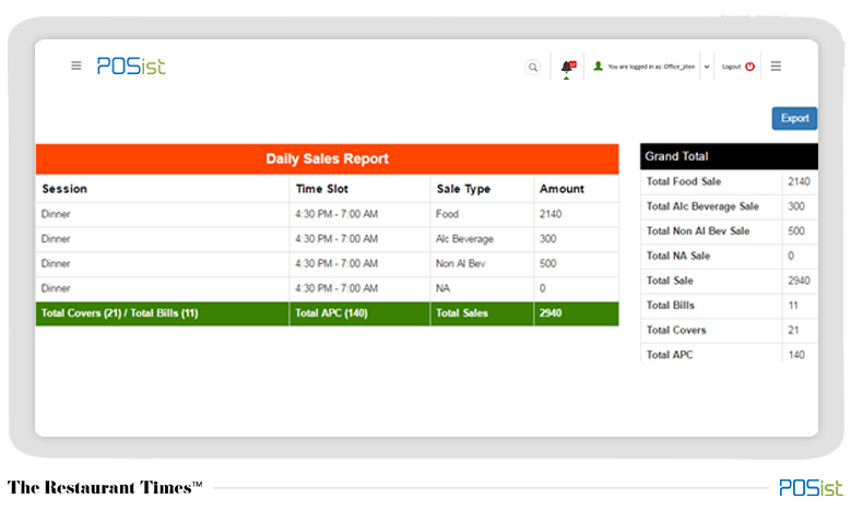 Daily sales reporting software