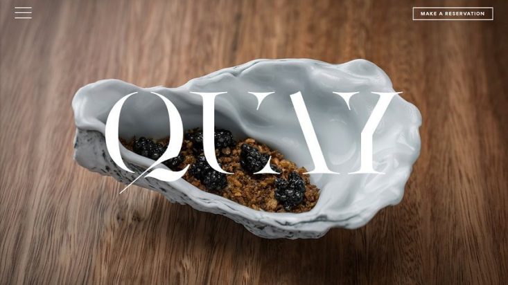 Quay fine dining restaurant website 