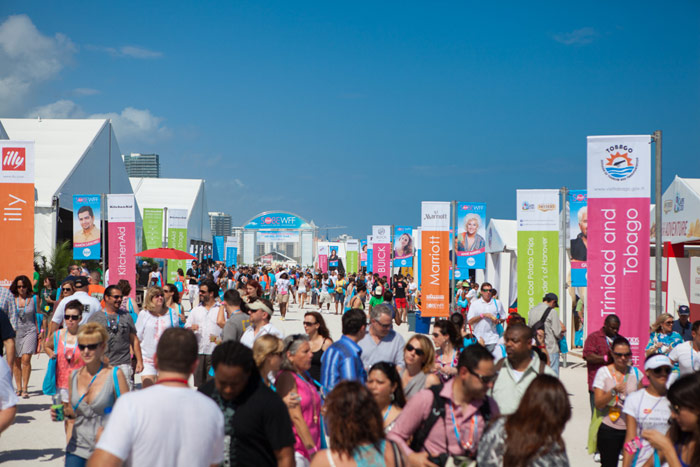 People attending South Beach and Wine Food Festival